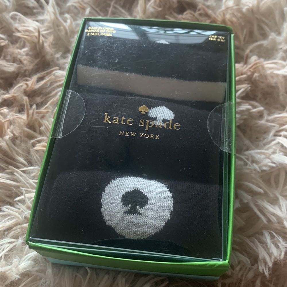New In Box Kate Spade Socks - 3 Pair